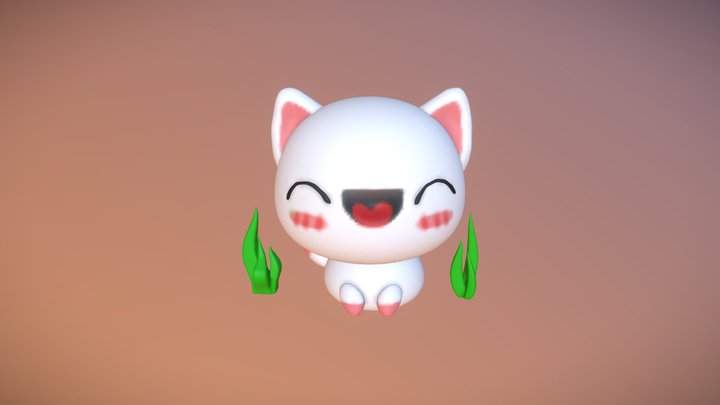 Cute Cat 3D Model