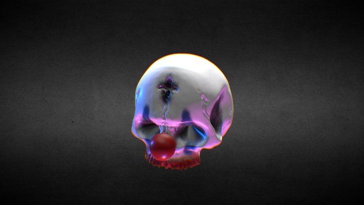 clown skull yessir 3D Model