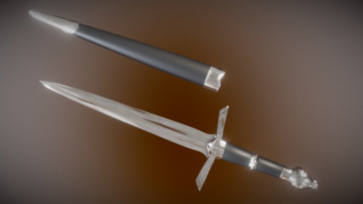 Historical Renaissance Dagger 3D Model
