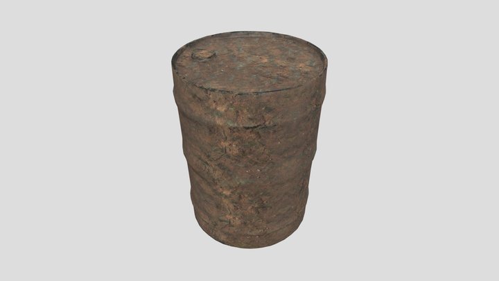 Barrel-metal-001-02-01d – Gratis 3D-model STL