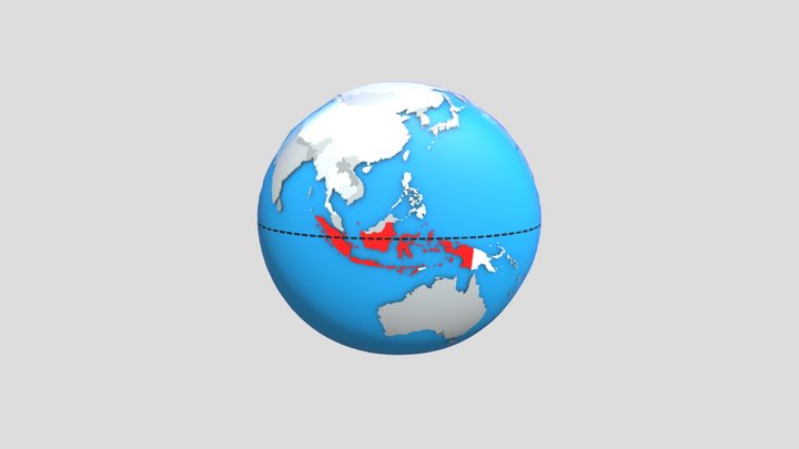 Iklim di Indonesia 3D Model