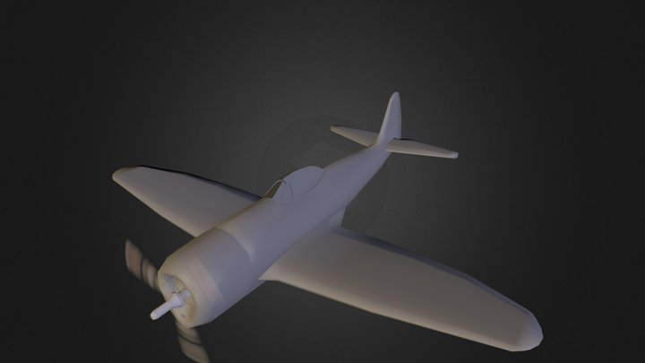 P47 Fighter 3D Model