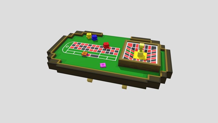 Roulette table (Minecraft item) 3D Model