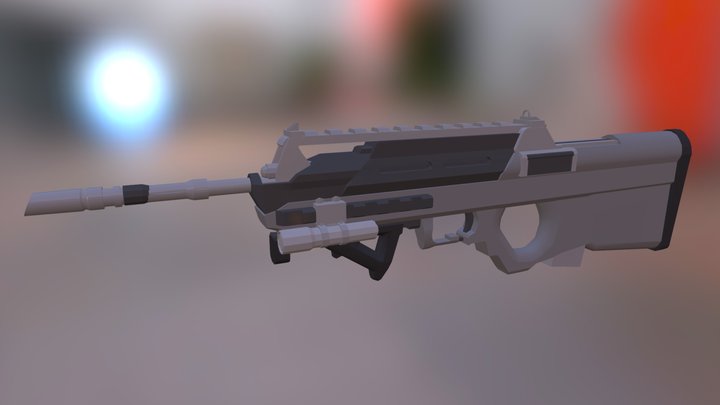 DS94 Sci Fi Assault Rifle 3D Model