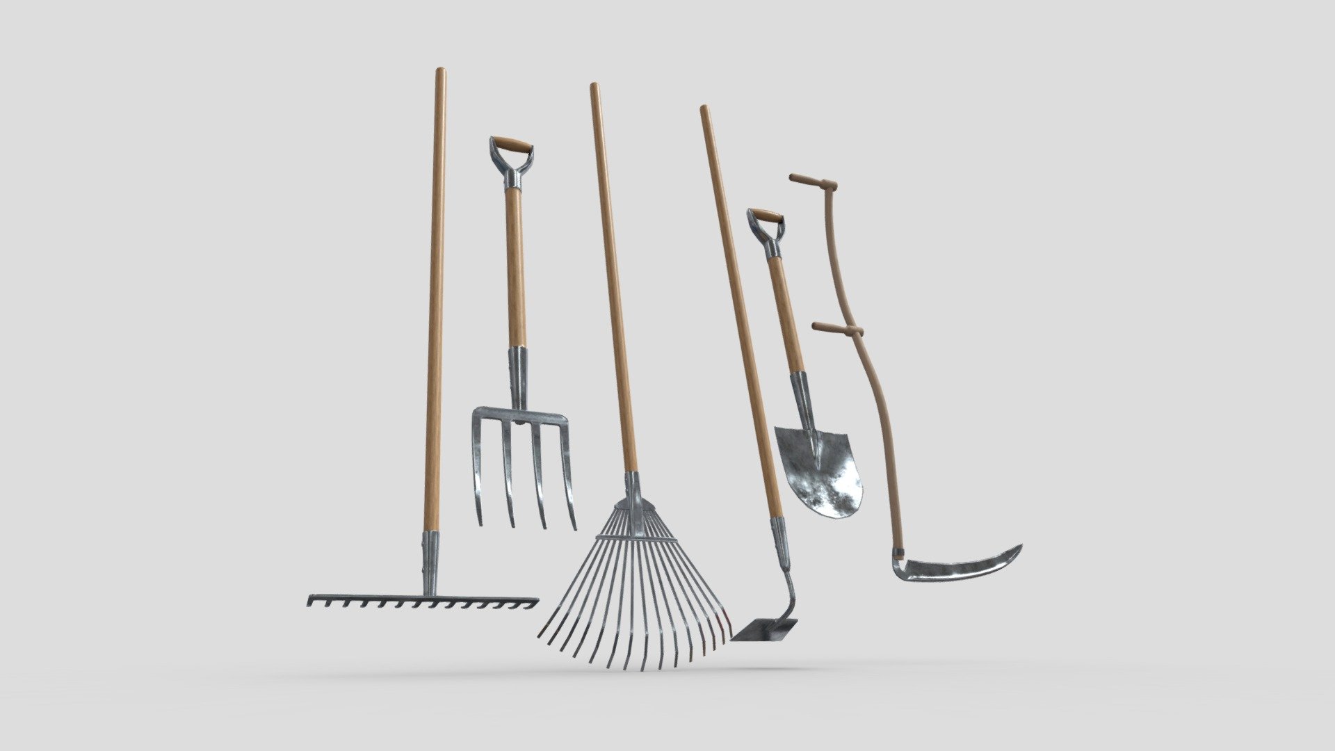 Gardening Tools Pack Buy Royalty Free 3D model by plaggy [7a9025c