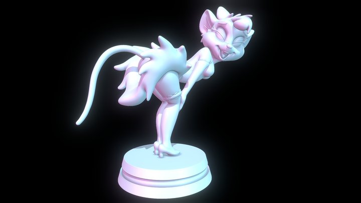Miss Kitty Mouse - 3D print 3D Model