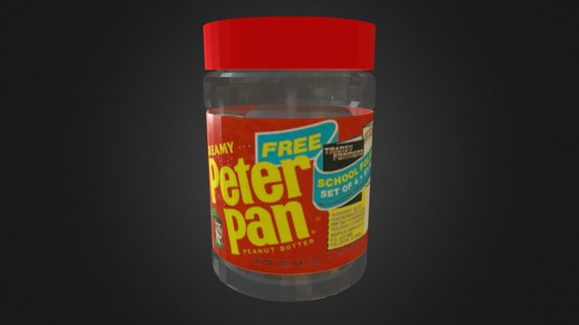 peanut butter jar 3D Model