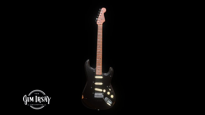 David Gilmour 1969 Fender "The Black Strat" 3D Model