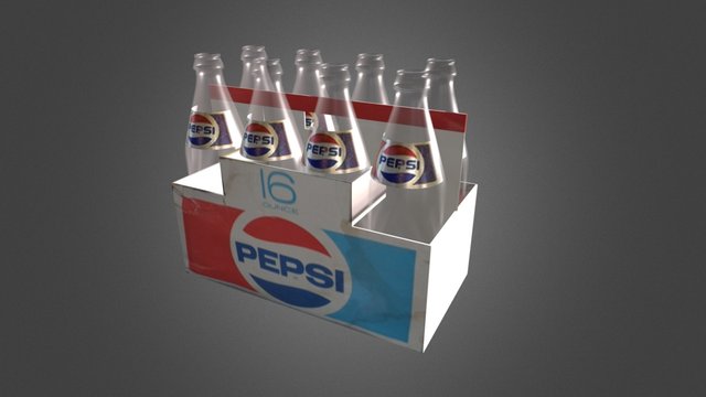pepsi carton 3D Model