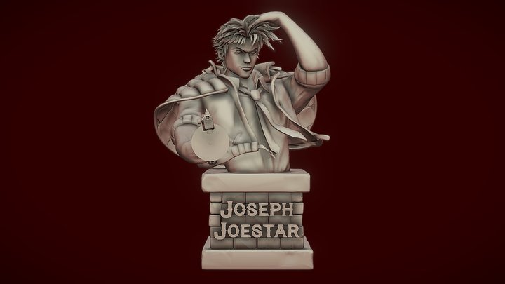 Joseph Joestar Bust 3D Model