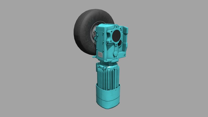 Intamin Kicker Wheel (Rexnord) 3D Model