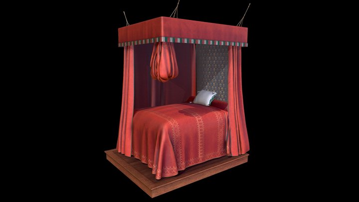 Charles VII's bed 3D Model
