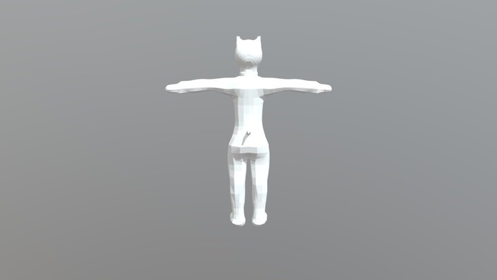 Perro Humanoide Retopolizado 3D Model