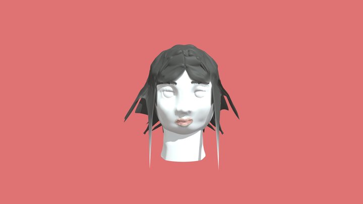 Female Head 3D Model