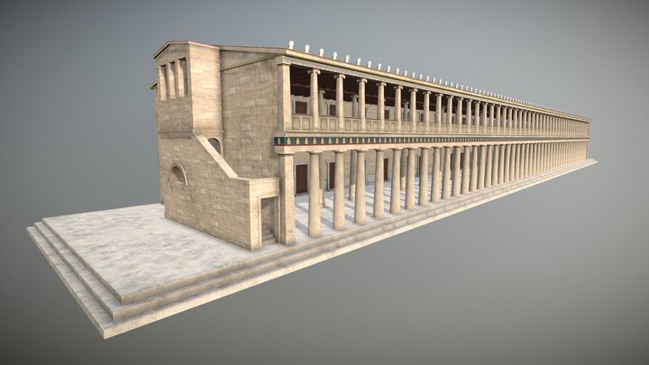 Stoa of Attalos 3D Model