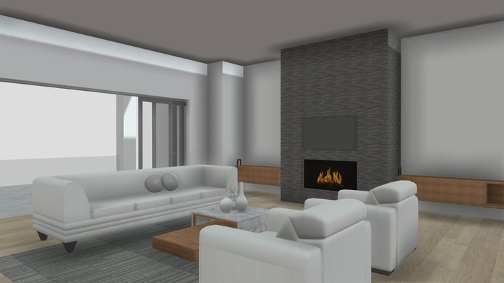 2 floors 3D Model