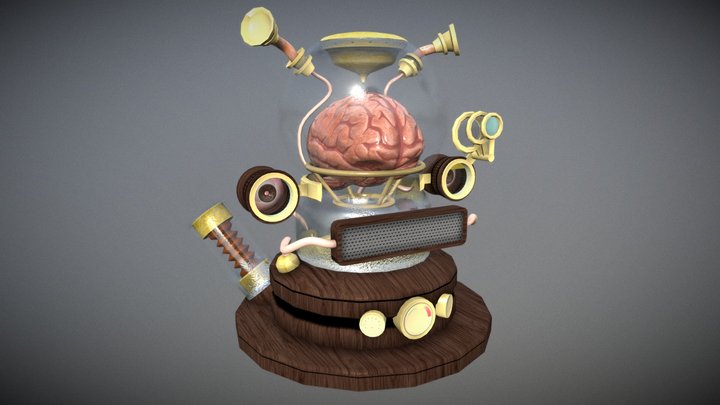 Jar Brain 3D Model