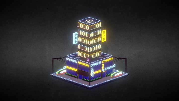 Diorama Cyber 3D Model