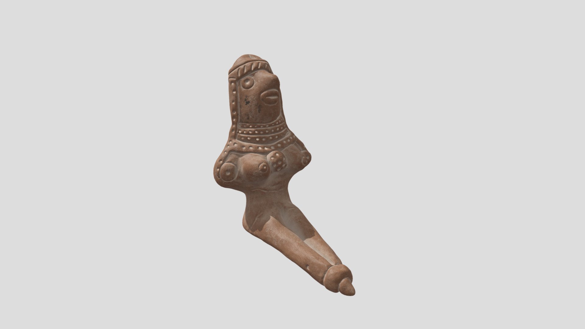 Female Figurine from Harappa 3D model by Lomri [7a9f94f] Sketchfab