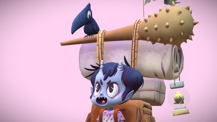 Backpacker 3D Model