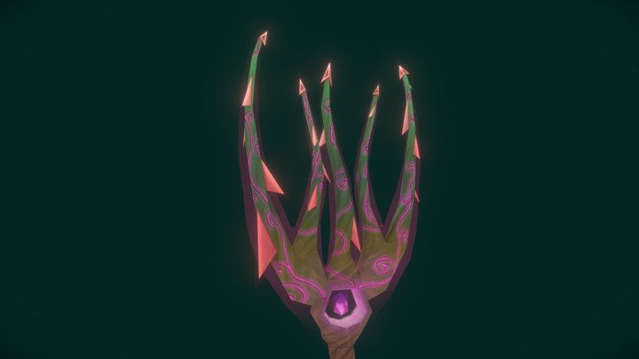 Thorny Staff -WeaponCraft 3D Model