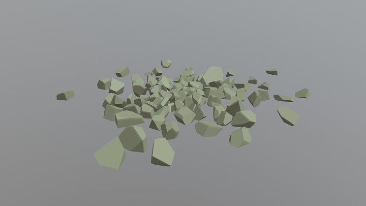 Stone Debris 3D Model