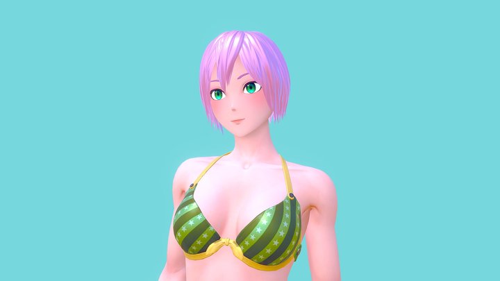 Elena Ver01 - girl 3D Model
