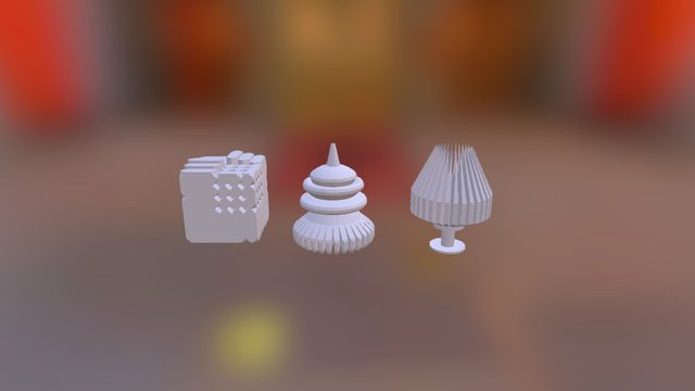 CGCookie First Exercise 3D Model