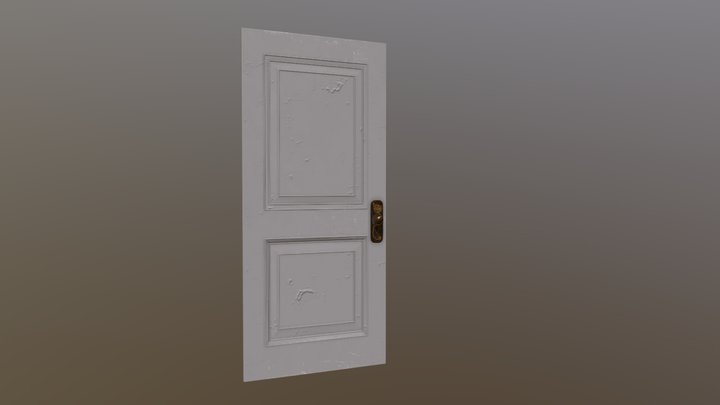 White door Free model – Modello 3D gratuito STL