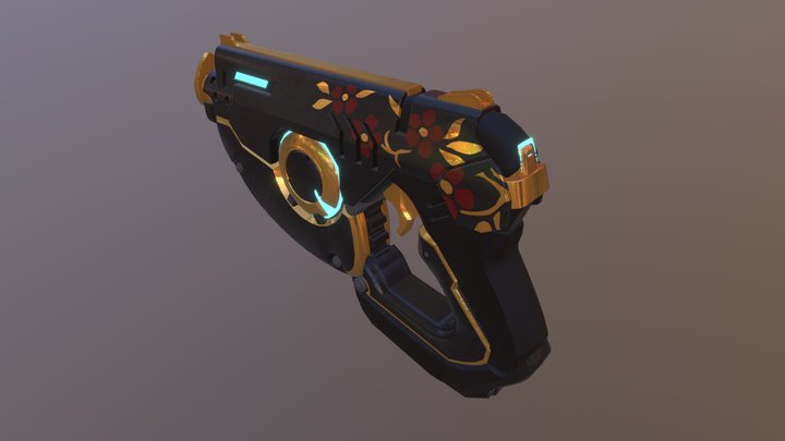 Tracer Gun 3D Model
