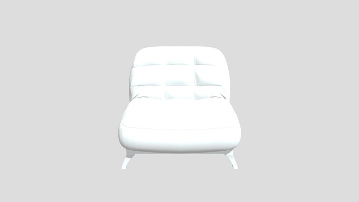 Кресло Вилсон (голубое) 3D Model