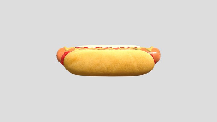 Hot Dog 3D Model