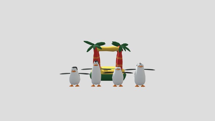 Penguins Of Madagascar 3D Model