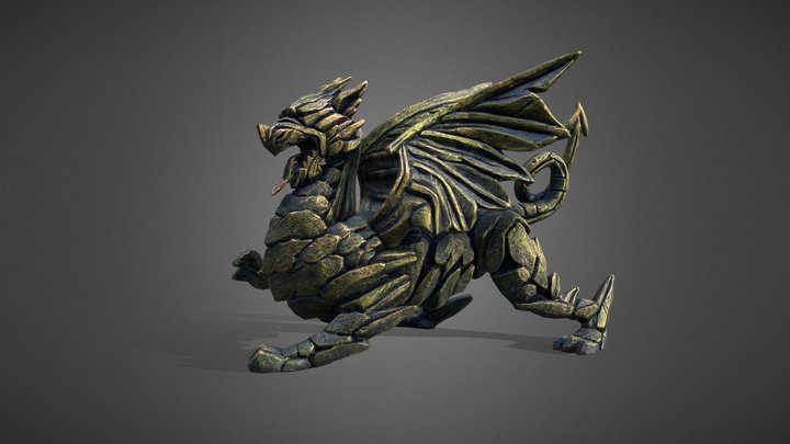 Green dragon 3D Model