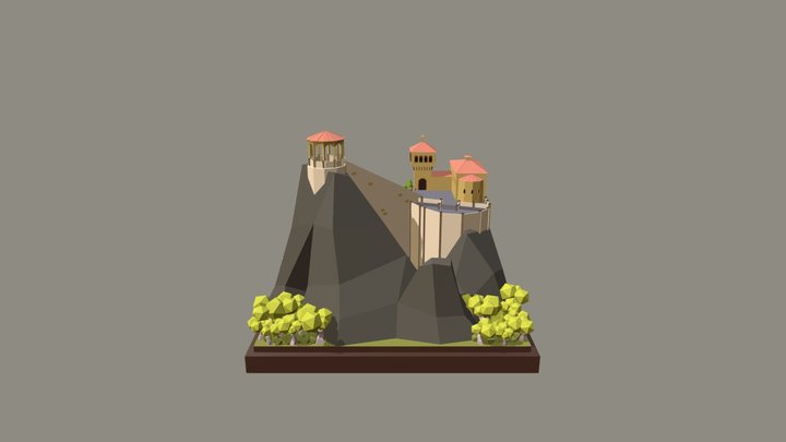 1IGP18_ Racz_ Kata_ Simple Scene_blender 3D Model