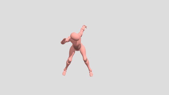 X Bot@ Dancing 3D Model