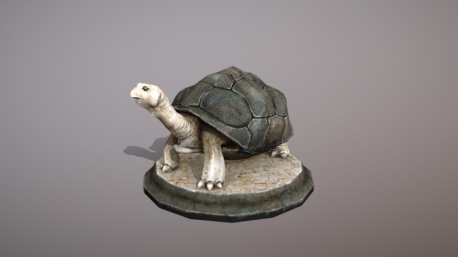 3D model Statue Turtle - This is a 3D model of the Statue Turtle. The 3D model is about a turtle on a turtle statue.