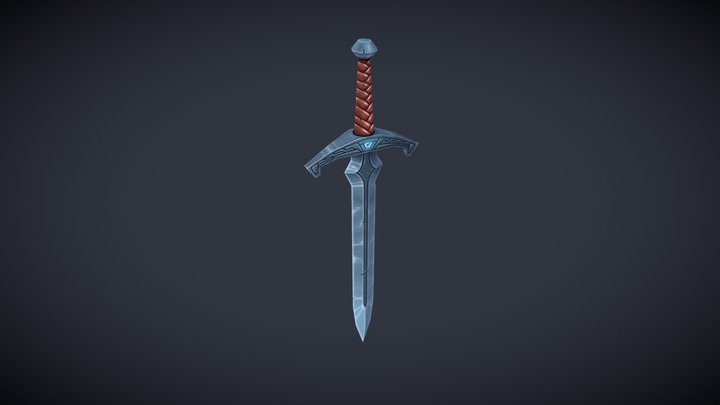 The old magic sword 3D Model