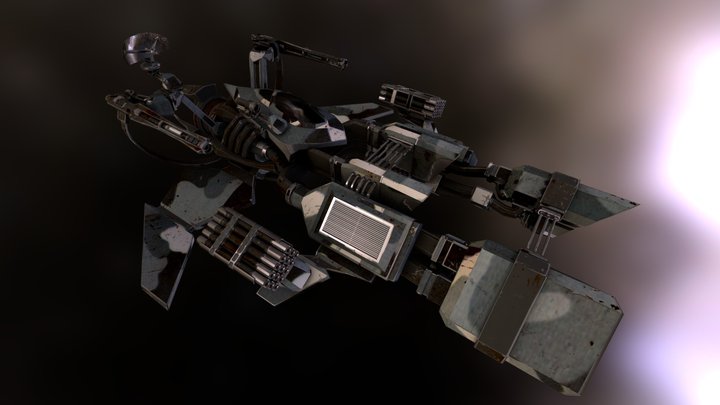 StarHunter - PlayerShip 3D Model
