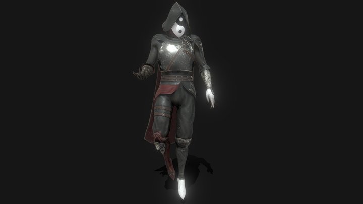 PBR Shadowkin Mage (Rigged) 3D Model