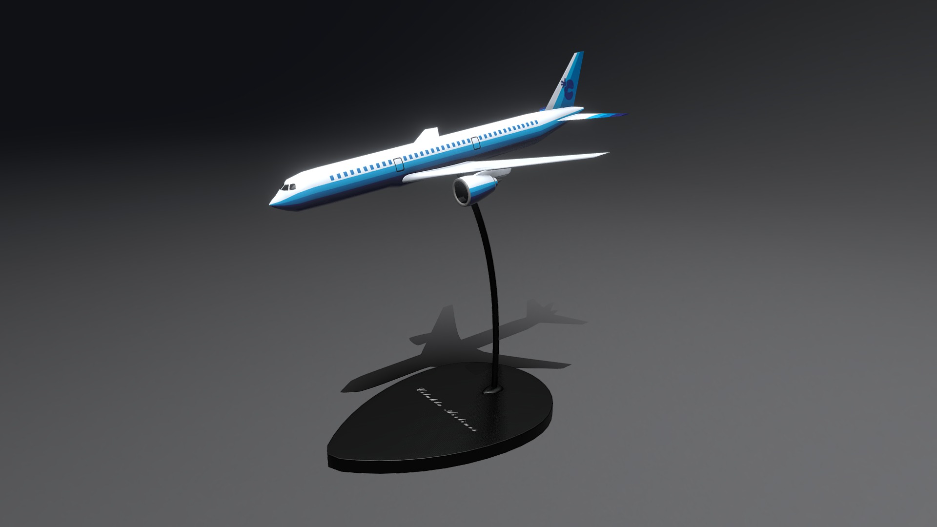 3D model airplane - This is a 3D model of the airplane. The 3D model is about a model of a plane.