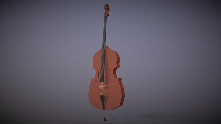 Double Bass 3D Model
