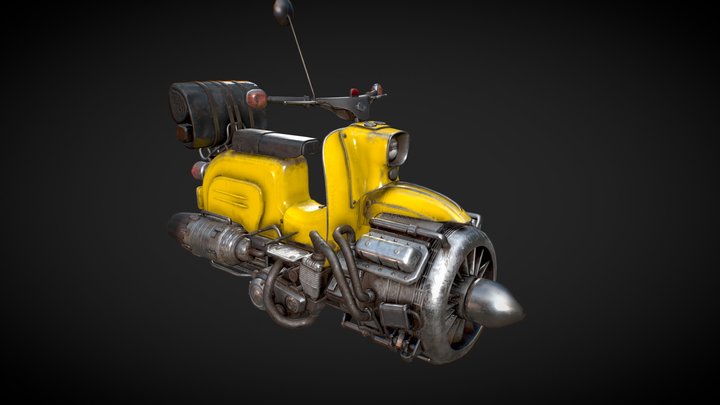 Simson Shwalbe Hoverbike 3D Model