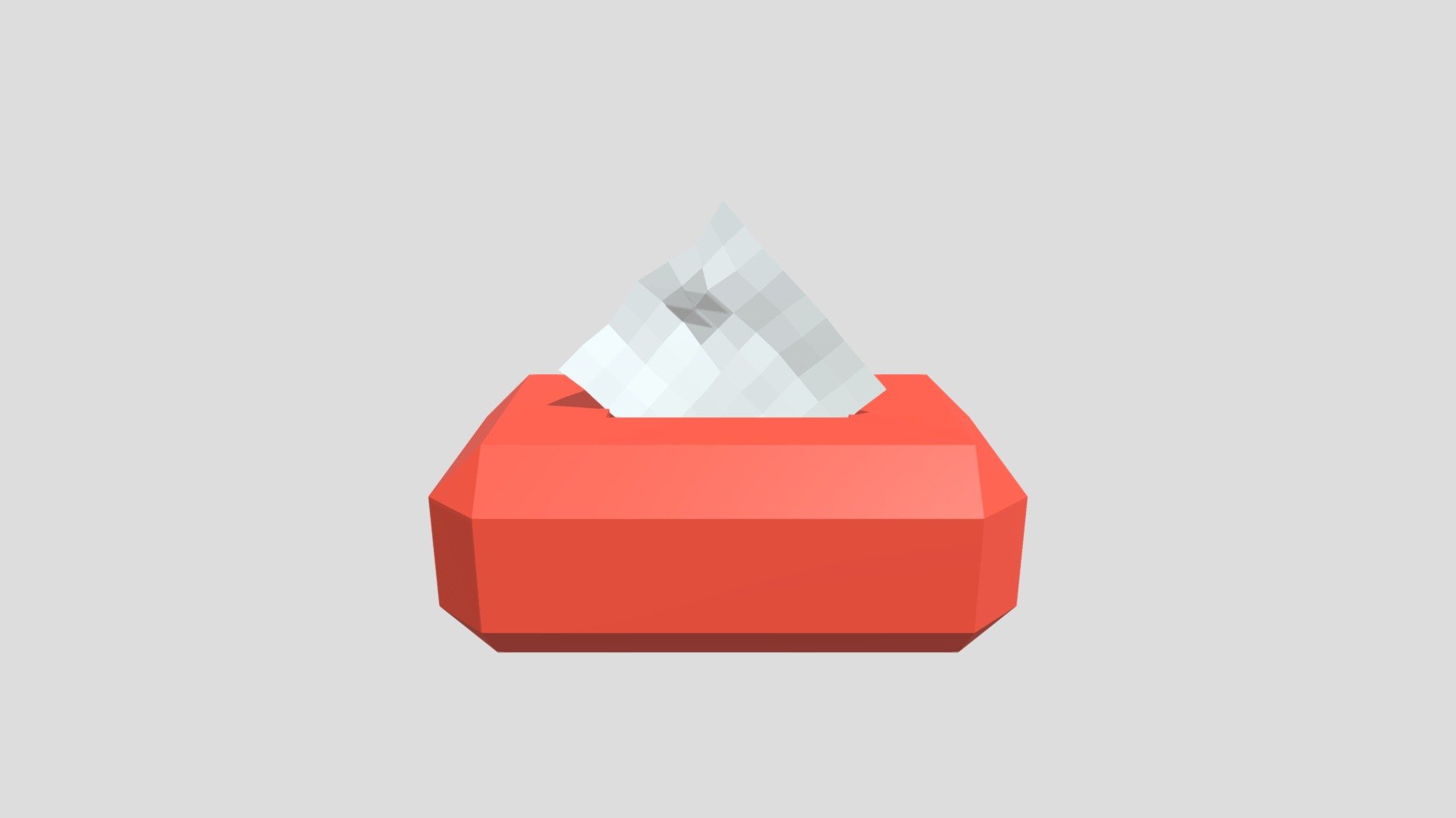 Napkin Holder Low Poly