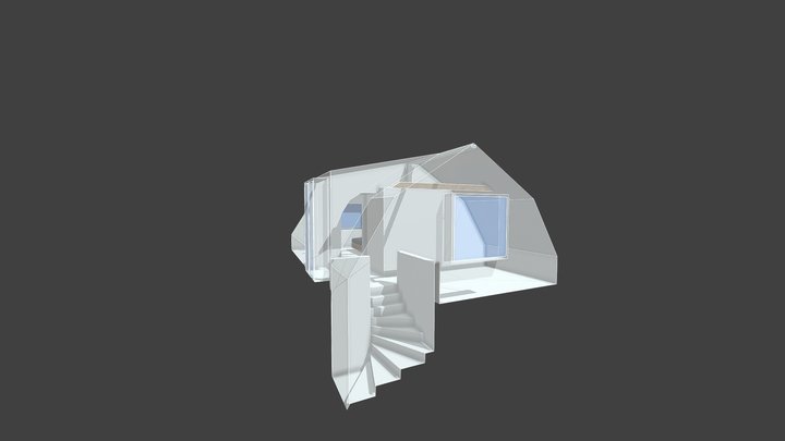 övervåning alt. 1 3D Model