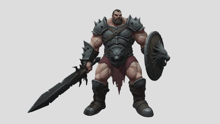 Fighter - Barbarossa Lives 4AD 3D Model