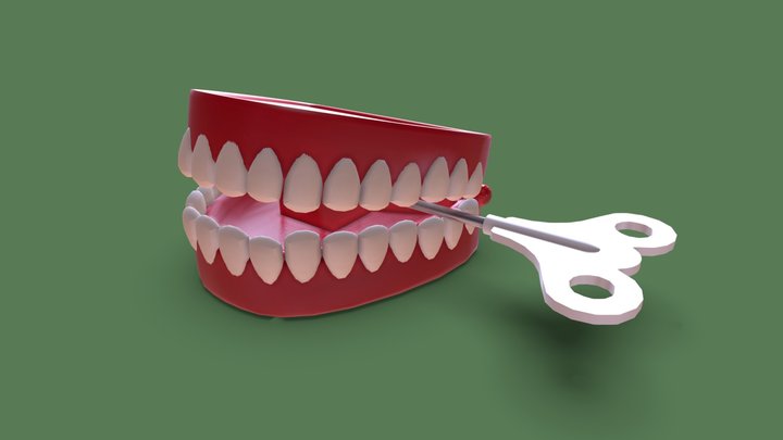 Chattering Teeth 3D Model