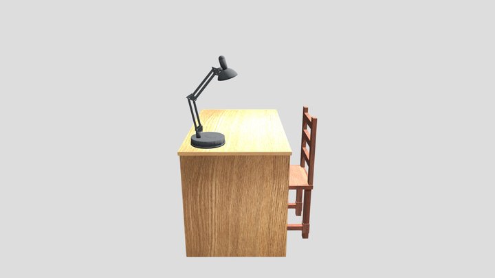 Working place 3D Model
