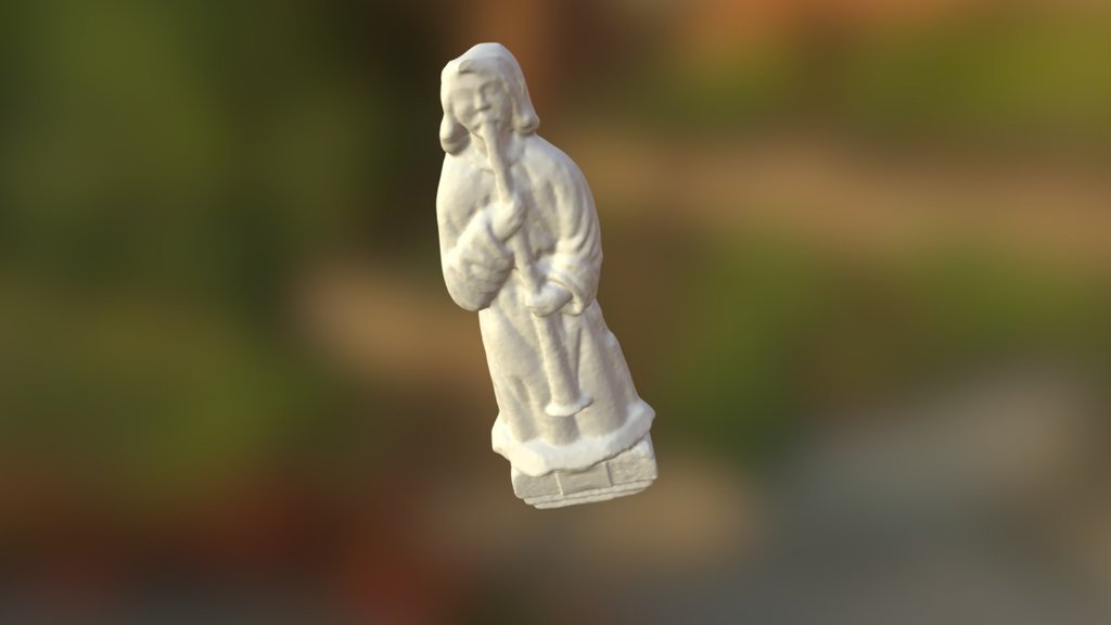 Flutist — Sketchfab embed 3D viewer