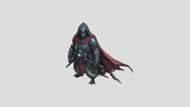 Shadow Raven Knight 3D Model
